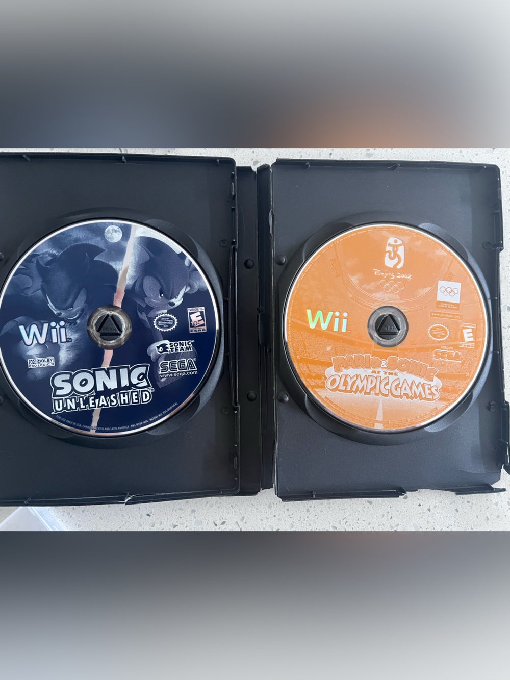 TWO Wii Games: Sonic Unleashed & Mario and Sonic Olympic Games